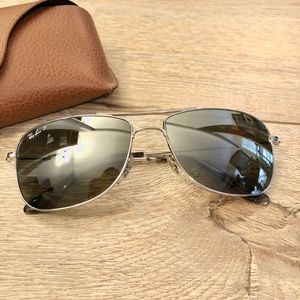 59mm Men's Silver Chromance Aviator